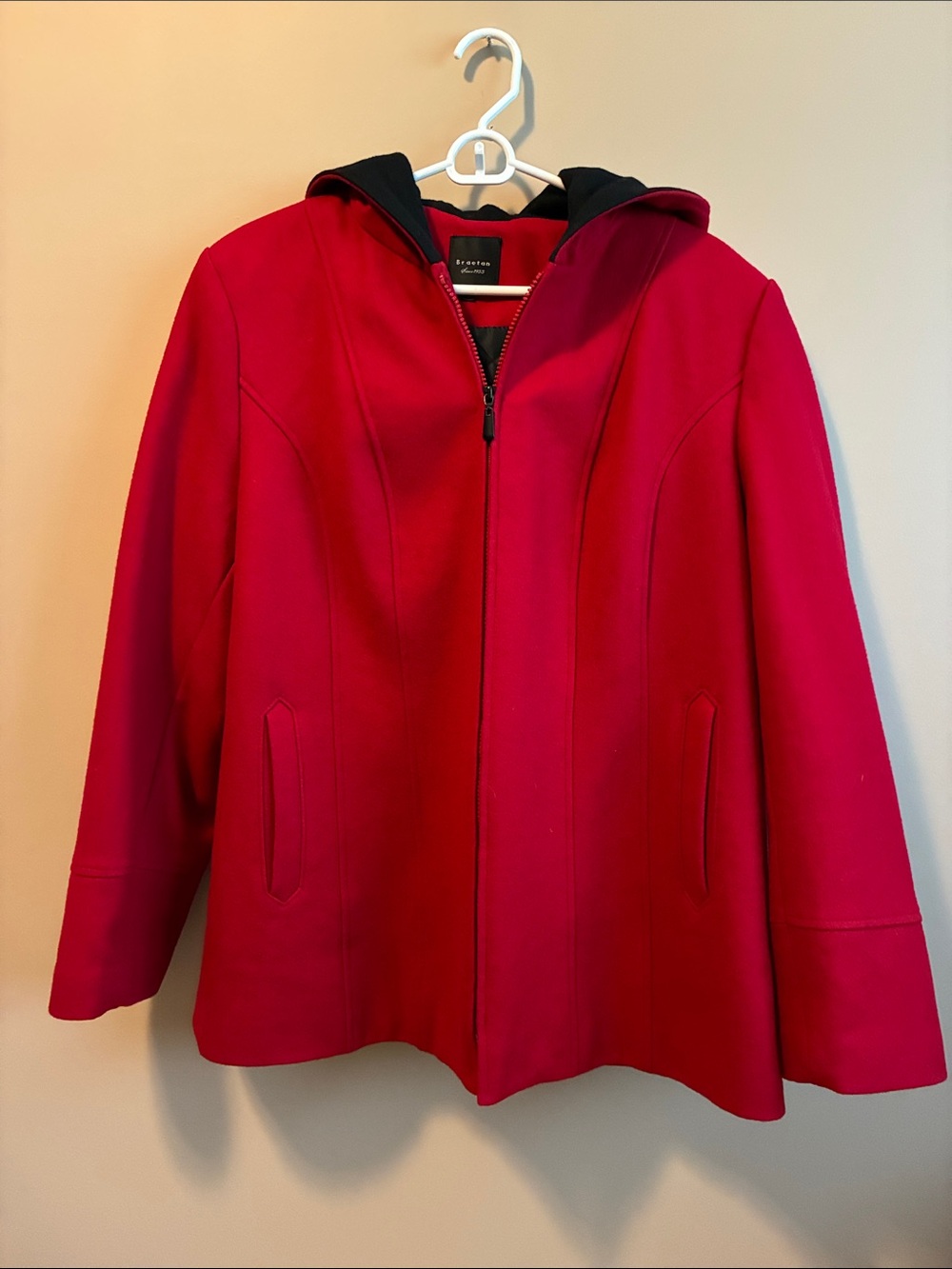 Red wool coat